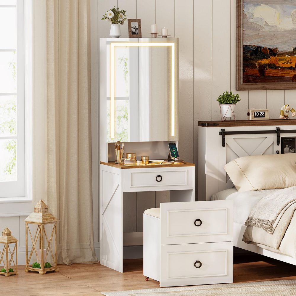 Vanity Desk with Flip up Vanit - Desk Vanity Setup recensie en prijs