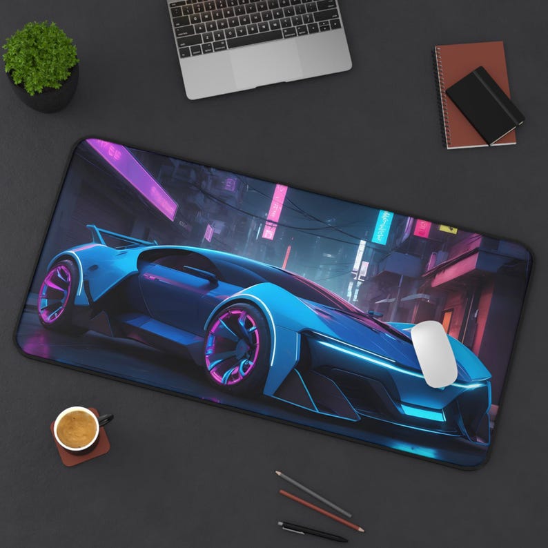 XXL Cool Car Mouse Pad - Neon  - Desk View Setup recensie en prijs
