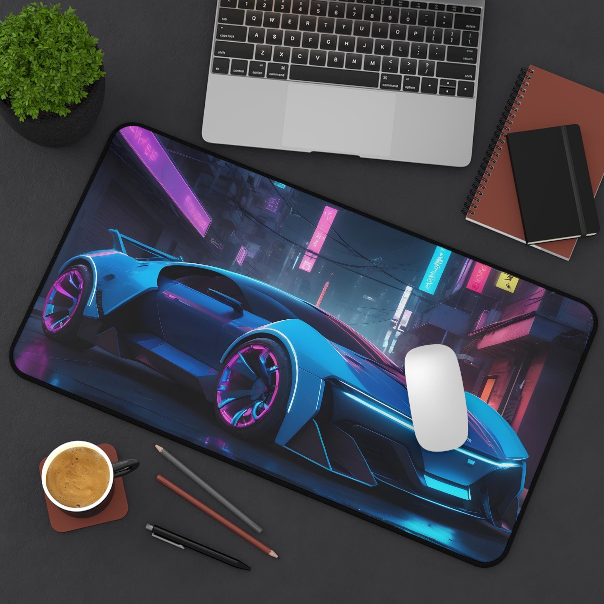 XXL Cool Car Mouse Pad - Neon  - Desk View Setup recensie en prijs