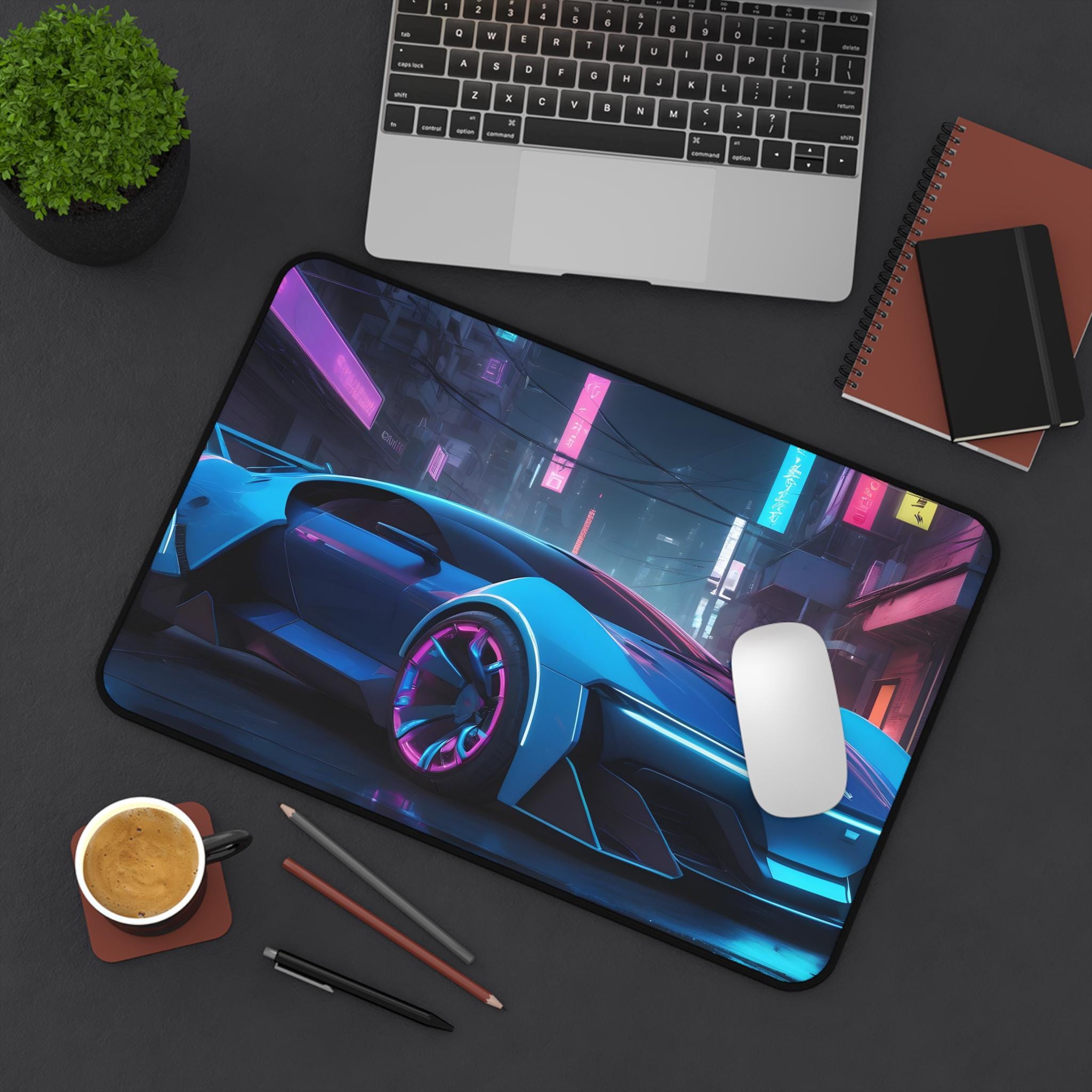 XXL Cool Car Mouse Pad - Neon  - Desk View Setup recensie en prijs