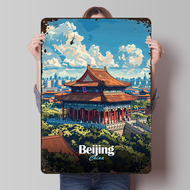 Beijing Cityscape Printed Post - Desk Setup Vintage recensie en prijs