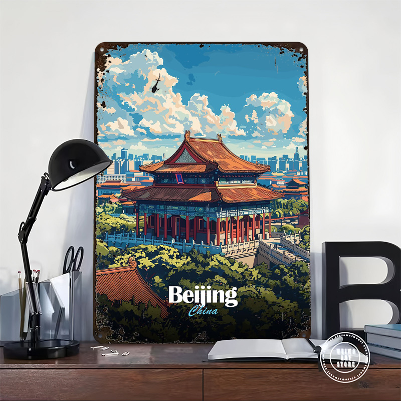 Beijing Cityscape Printed Post - Desk Setup Vintage recensie en prijs