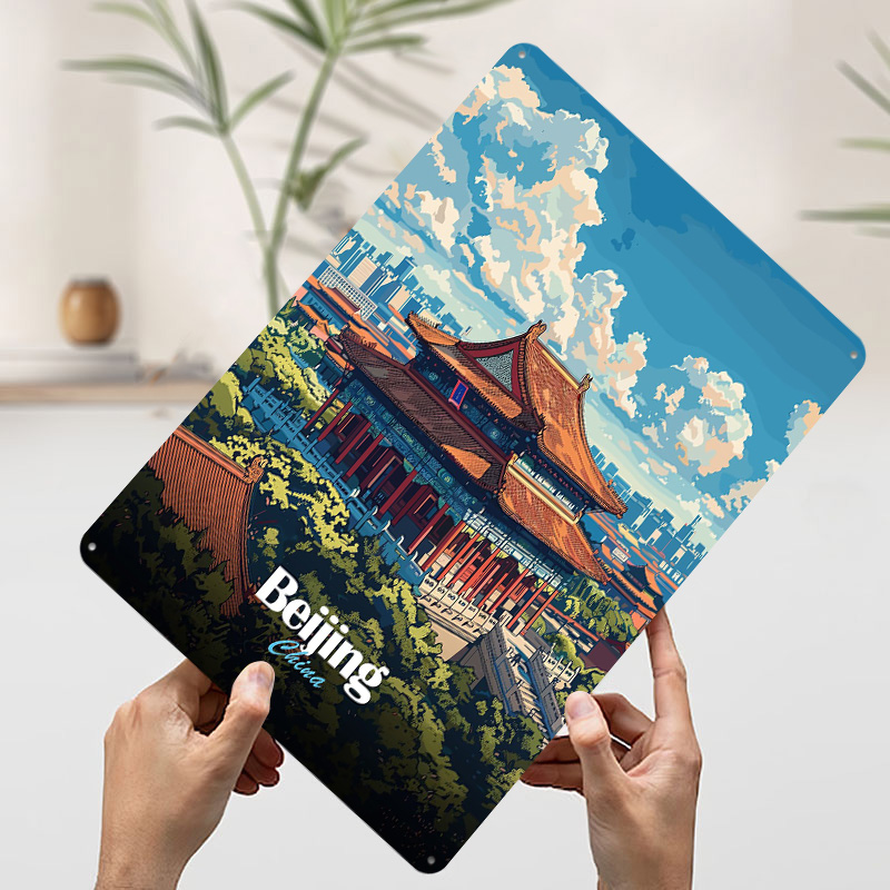 Beijing Cityscape Printed Post - Desk Setup Vintage recensie en prijs