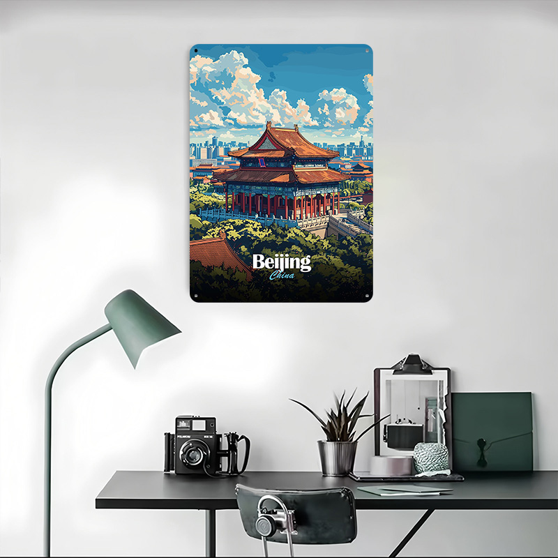 Beijing Cityscape Printed Post - Desk Setup Vintage recensie en prijs