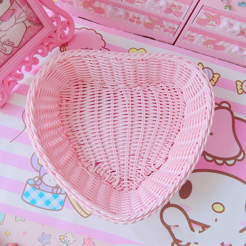 Love Heart Shape Basket Deskto - Desk Setup Photo recensie en prijs