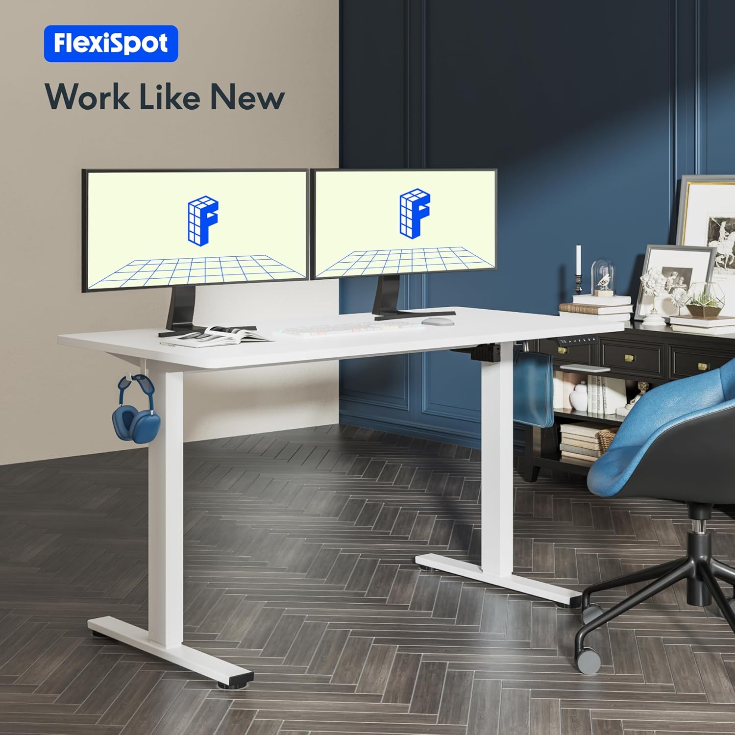 Electric Standing Desk 55 x 28 - Desk Setup One Monitor recensie en prijs