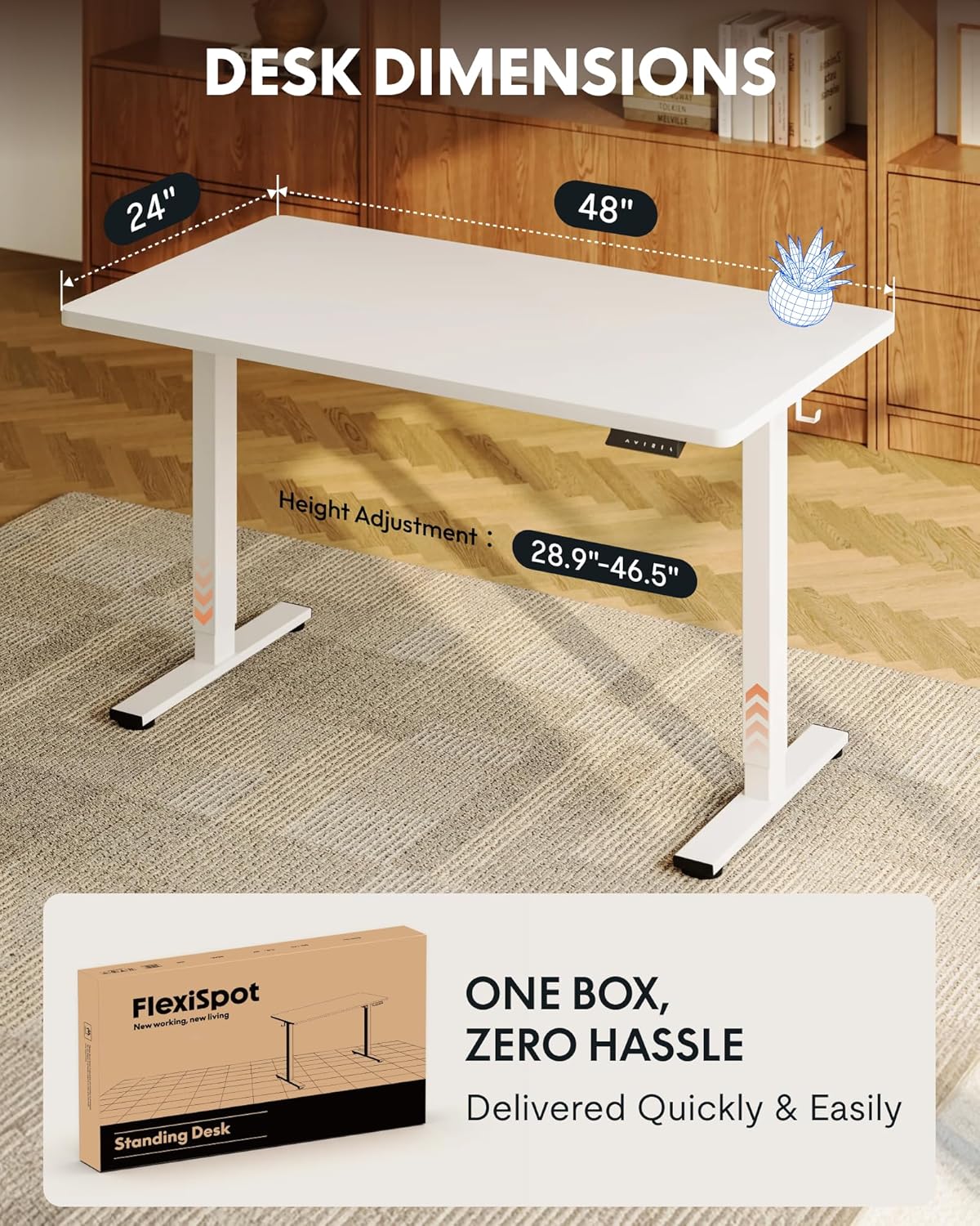 EN1 One-Piece Standing Desk, 4 - Desk Setup One Monitor recensie en prijs
