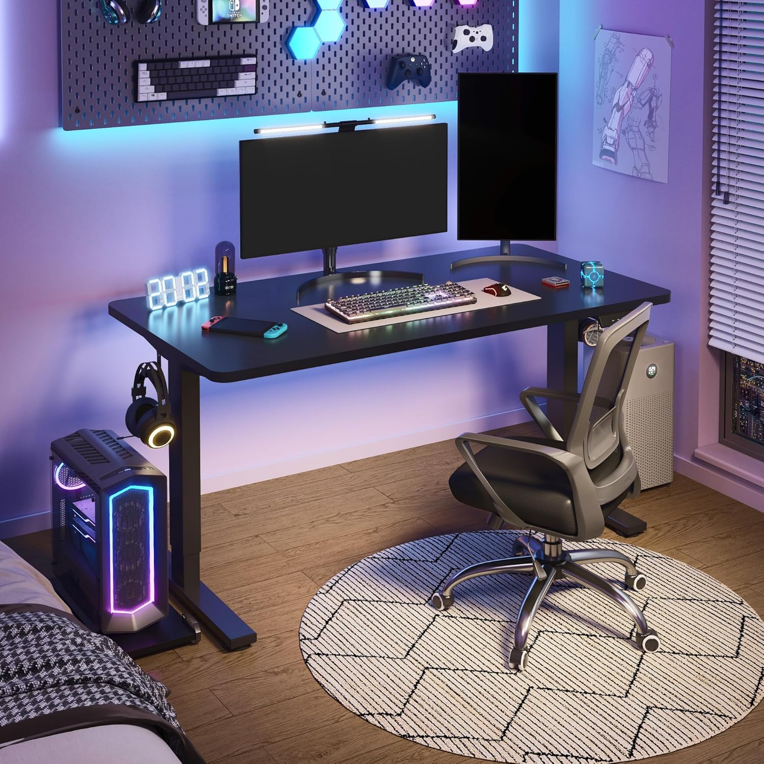 Electric Height Adjustable Sta - Desk Setup One Monitor recensie en prijs