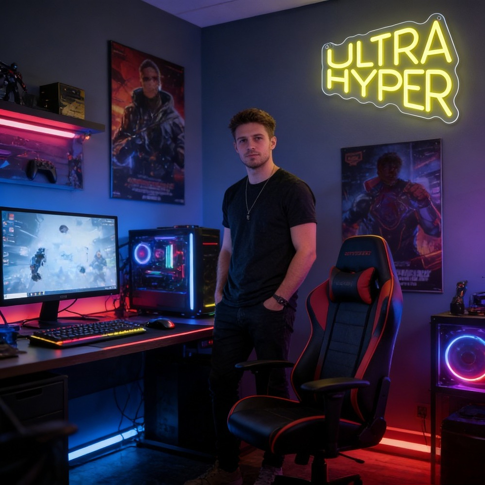 Ultra Hyper Neon Sign LED Wall - Desk Room Setup recensie en prijs