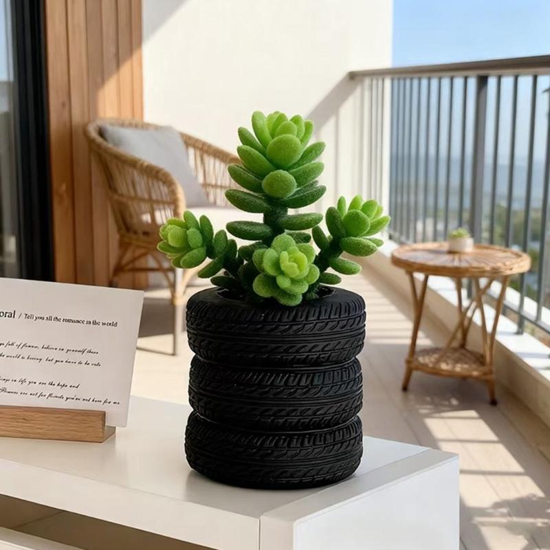 Creative Tire Resin Flower Pot - Plant Pot Small Desk recensie en prijs