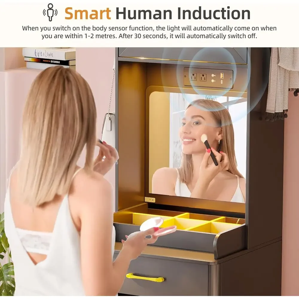 3-in-1 Vanity Desk with Human  - Desk Vanity Setup recensie en prijs