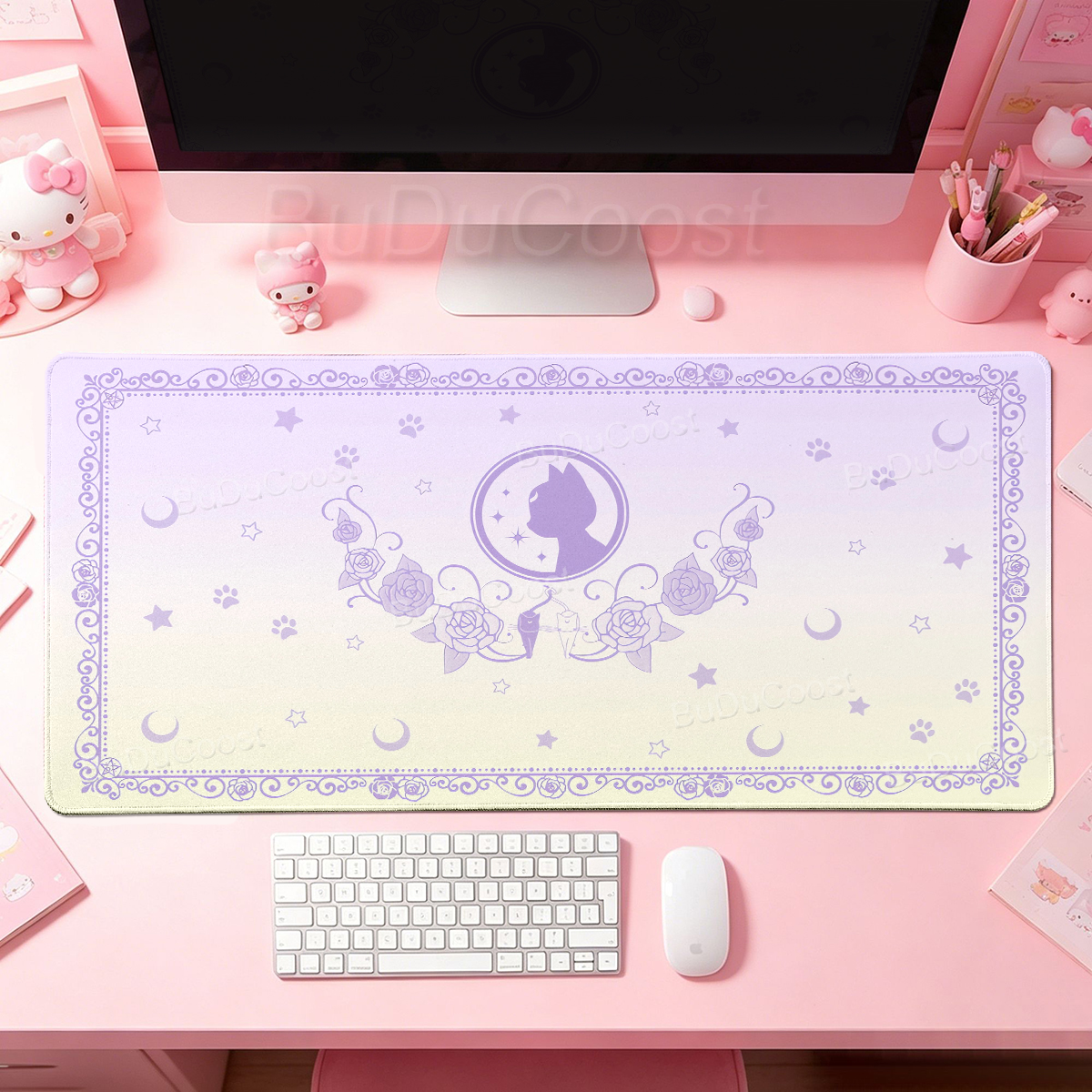 Kawaii Anime Girls Pink Mouse  - Desk Setup Accessories Aesthetic recensie en prijs