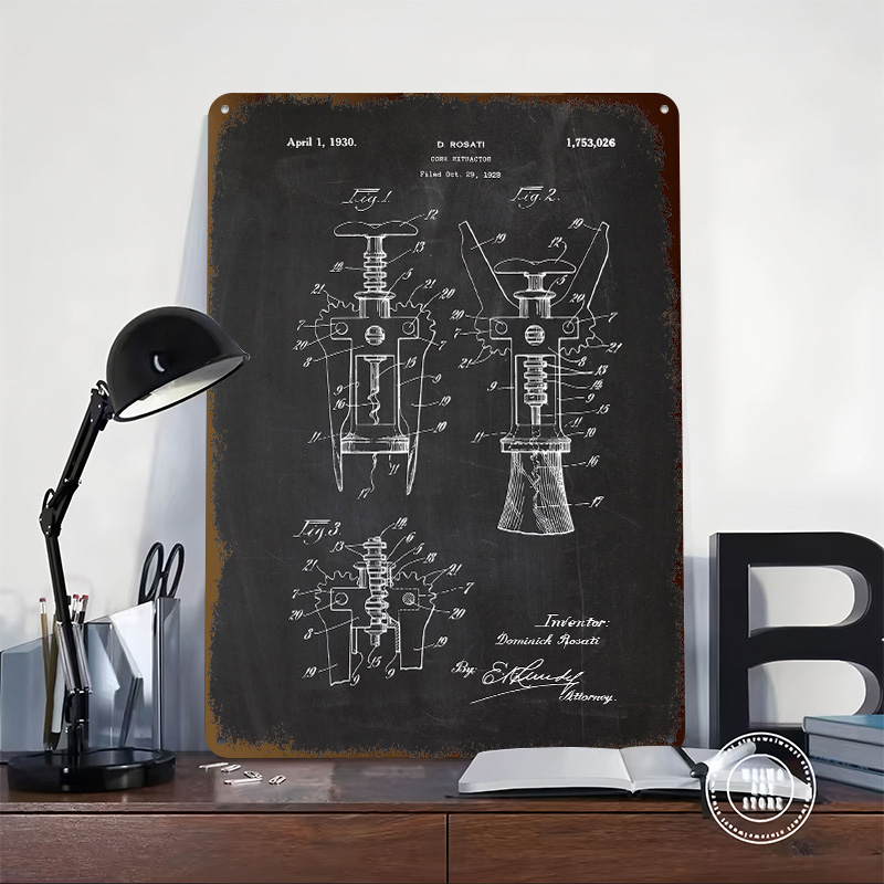1928 Cork Extractor Tinplate P - Desk Room Setup recensie en prijs