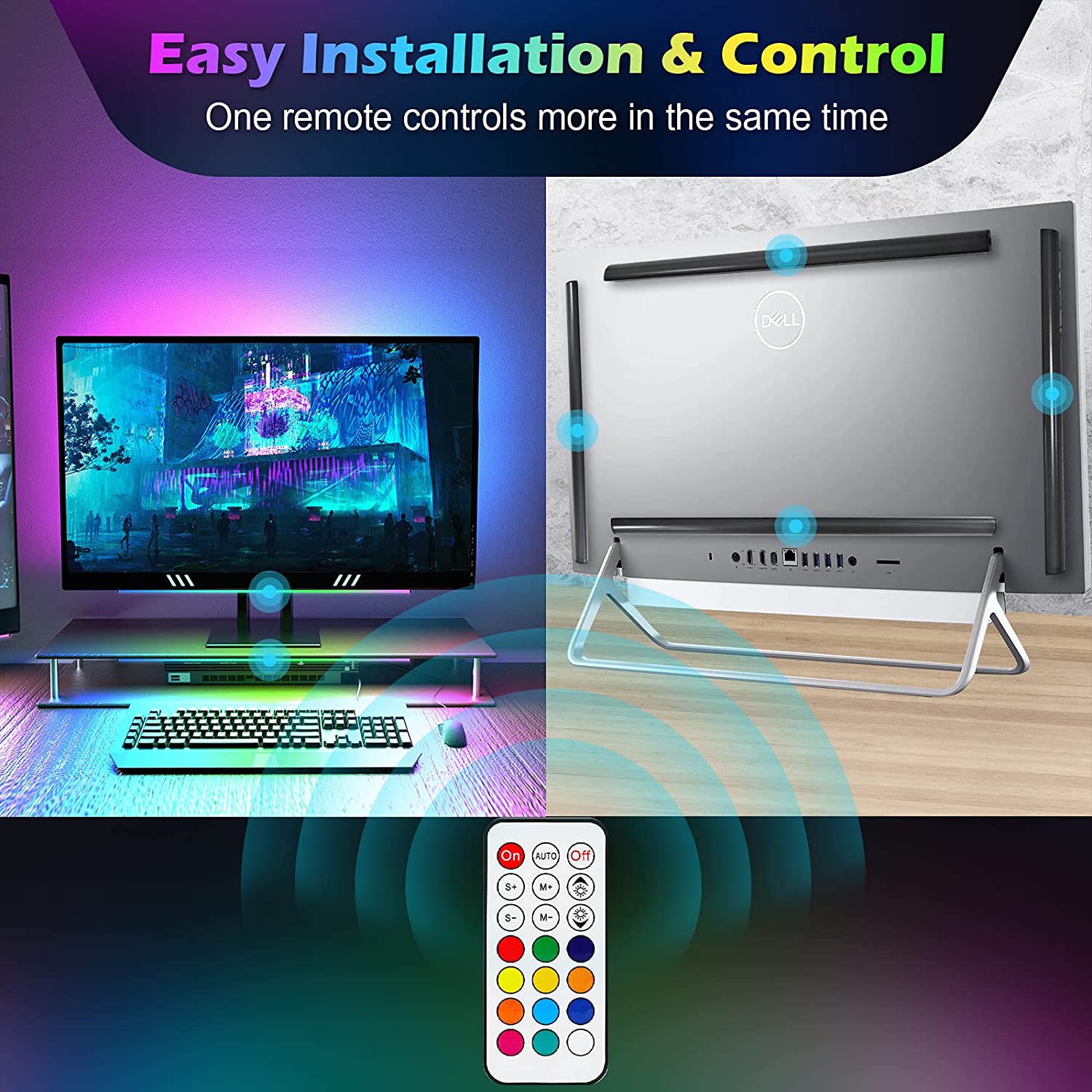 Under Monitor Light Bar RGB Dr - Desk Room Setup recensie en prijs