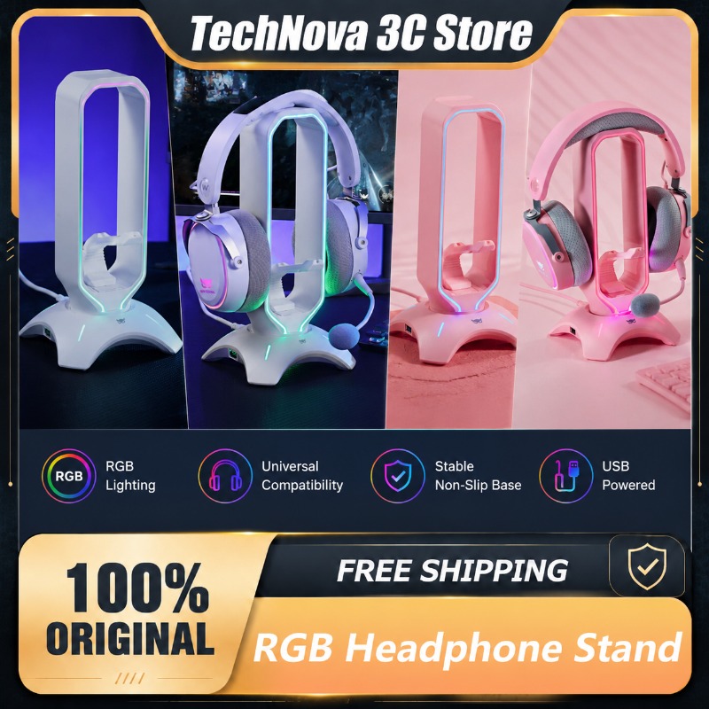 Waizowl RGB Headphone Stand Ga - Desk Setup Usb Hub recensie en prijs